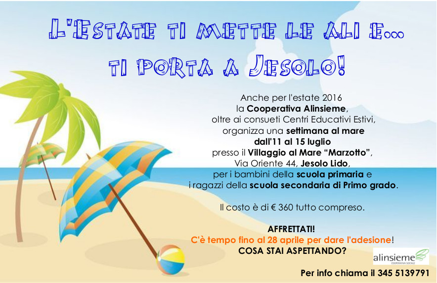 estate a Jesolo con Alinsieme