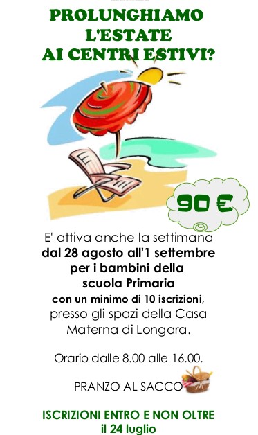 Volant centro estivo agosto 17